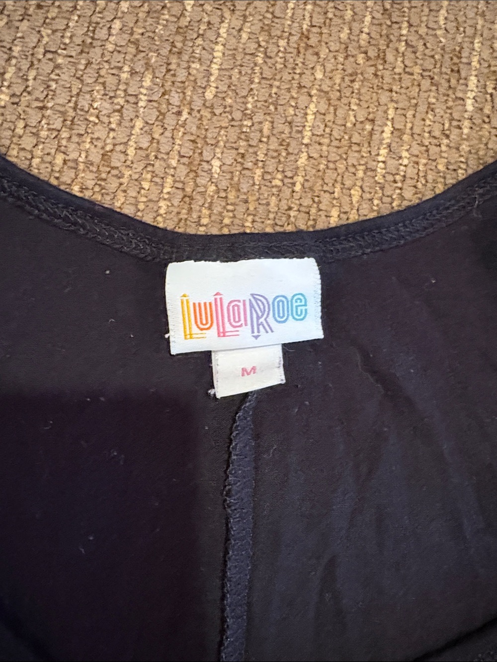 LuLaRoe Black Scoop Neck Tank Top - Picture 2 of 4